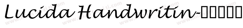 Lucida Handwritin字体转换